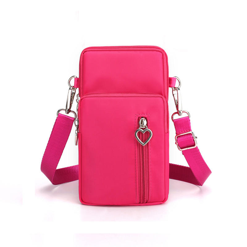 Bolso pequeño para teléfono móvil con estampado de chicas a prueba de agua, bolso cruzado, bolso de hombro con correa ajustable