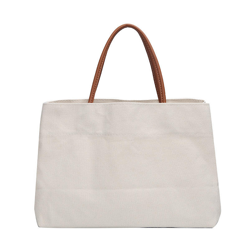 Bolsa de lona grande personalizada Bolsa de mensajero de cuerpo cruzado Bolsas de compras para mujeres
