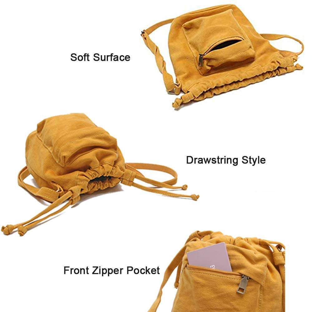 Bolso bandolera de lona para mujer a la moda, bolso con cordón de lujo de alta calidad, bolso de hombro para mujer