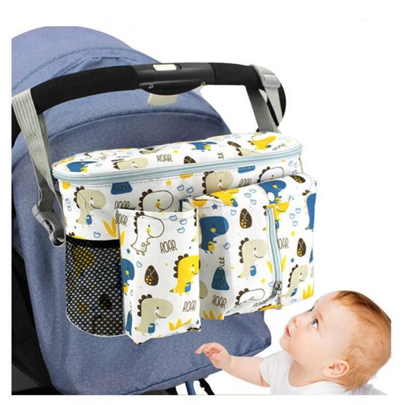 Universal personalizado Logo impresión momia pañal bebé bandeja frente cochecito organizador para viajar caminar trotar al aire libre