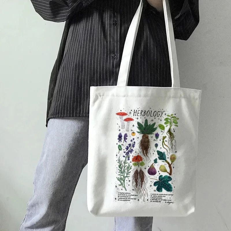 Bolsa de mano de algodón ecológico resistente para fin de semana, bolsa de hombro de viaje, lona