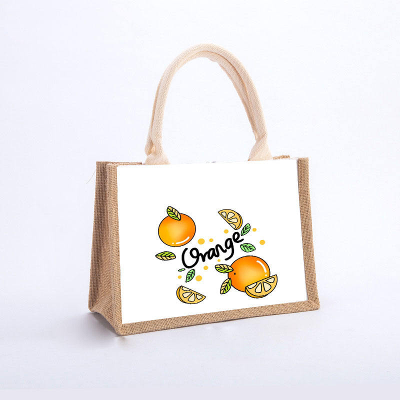 Bolsas de compras ecológicas para mujer, bolso de playa, bolsas de supermercado pequeñas de yute