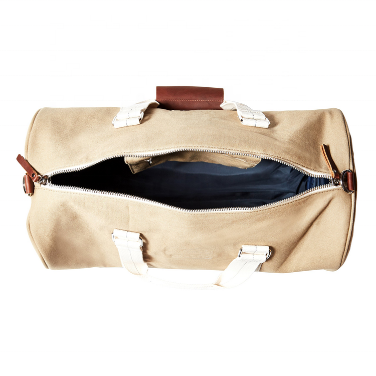 Bolsa de viaje de gimnasio deportiva de marca personalizada para hombres, bolsa de lona de diseñador duradera de lona parcial para viajes de negocios