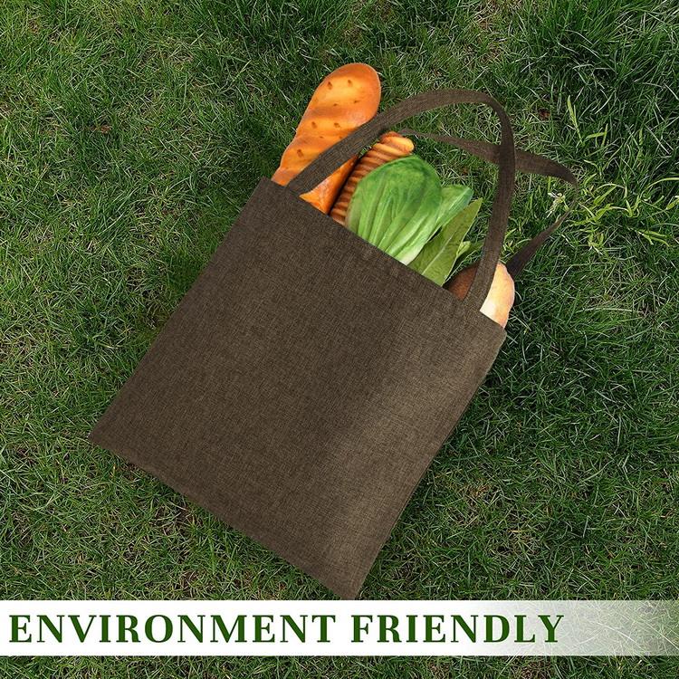 Bolso de mano de lino de regalo natural al por mayor con logotipo personalizado de algodón a prueba de olores, bolsas de compras impresas ecológicas