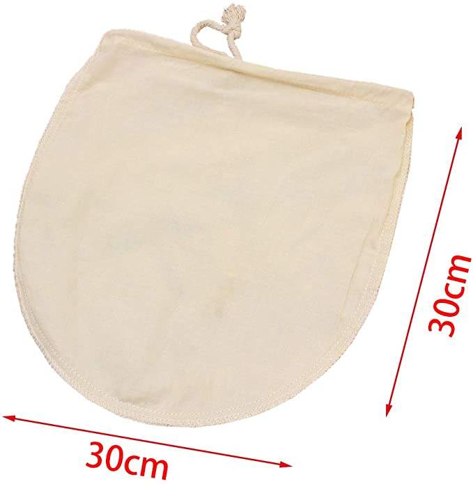 Bolsas de filtro de café El café frío reutilizable del brebaje empaqueta la malla fina del algodón natural del 100%