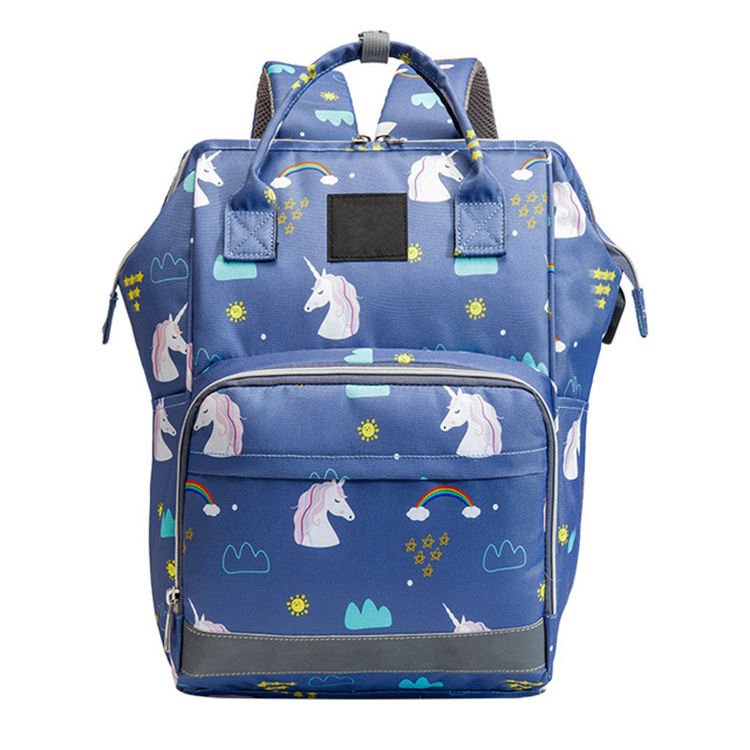 Bolsa de pañales de maternidad, mochila, bolsa de pañales, bolsas de bebé Upsimples para mamá y papá con puerto de carga USB, correas para cochecito