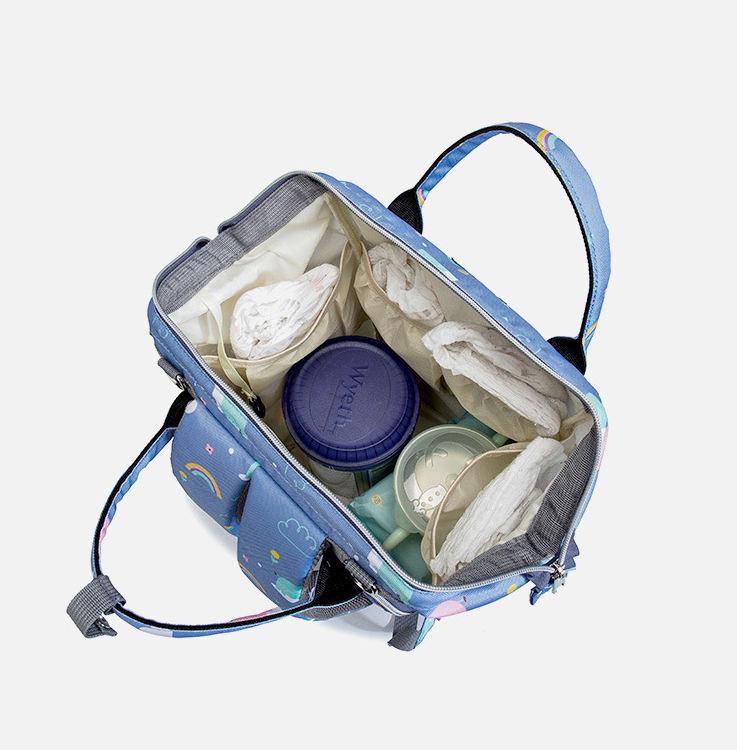 Mochila para pañales con estación de cambio, bolsa portátil para bebé, mochila plegable para cama de bebé, bolsa de viaje grande impermeable con
