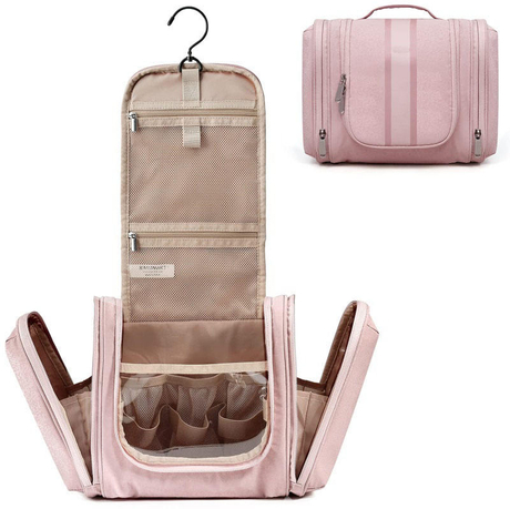 Kit de afeitado Dopp, bolsas de baño de viaje impermeables medianas, organizador de ducha portátil, bolsas de aseo colgantes grandes para cosméticos para mujeres