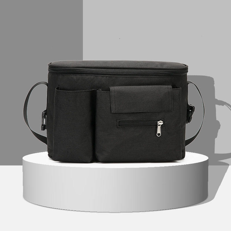 Bolsa de pañales colgante portátil universal para cochecito de gran capacidad, soporte para biberón, bolsa organizadora, cochecito para mamás inteligentes