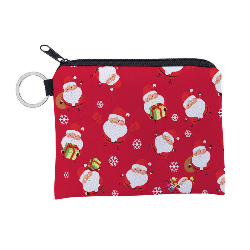 Regalo de Navidad, monedero, bolsa de almacenamiento impermeable, bolsa de tarjeta de personalidad portátil, bolsa para llaves