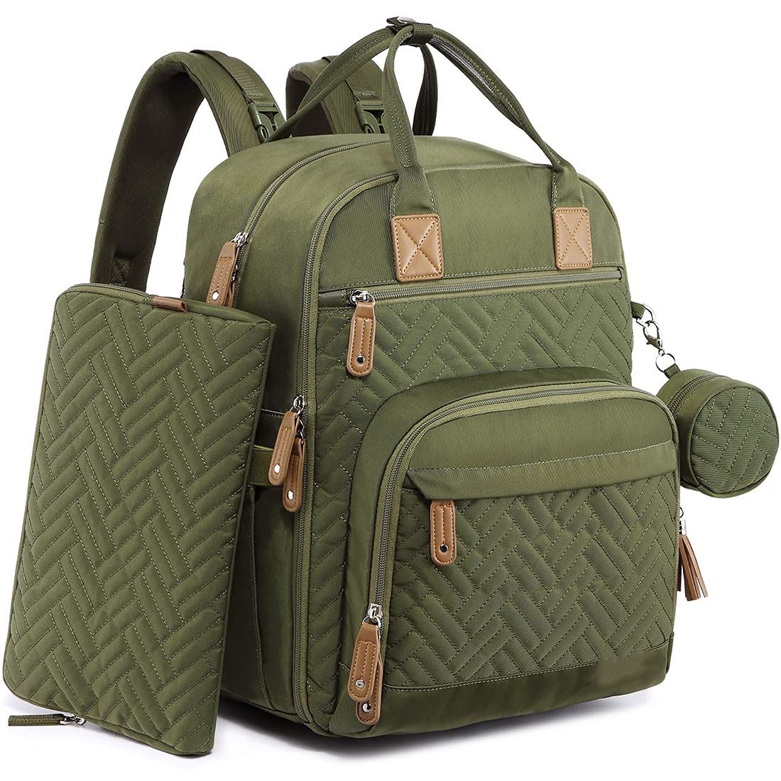 El mejor regalo para mamá y bebé, bolsas de pañales, bolsa de mamá a la moda, almohadilla para pañales y bebés