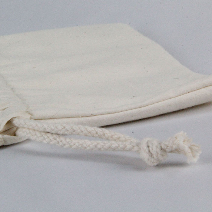 Bolsa de lazo de algodón orgánico de alta calidad, bolsa de bolsita de muselina reutilizable para almacenamiento de alimentos