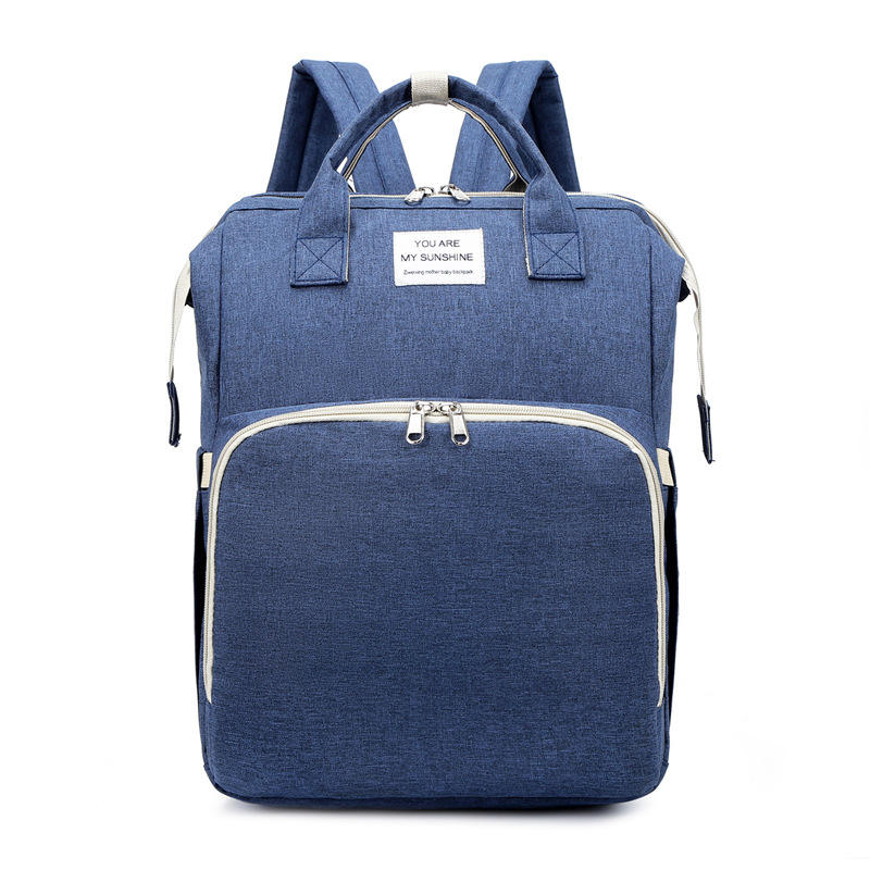 Mochila multifuncional para pañales de viaje para mujer, impermeable, portátil, plegable, para cuna, mochila para pañales
